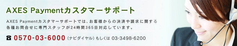 AXES Paymentカスタマーサポート(アクシズペイメント)